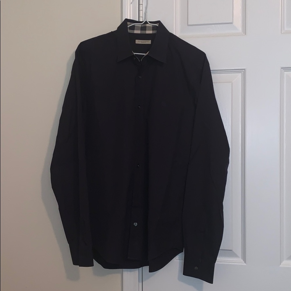 Burberry Button Down- Stretch Cotton Poplin Shirt